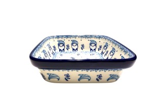 429 Bunzlau vierkant schaaltje 13 x 13 cm 2801X 429 Klein vierkant schaaltje 13x13cm